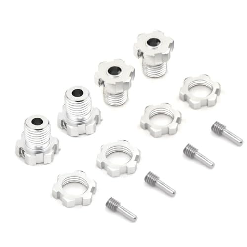 ZJNWTVUH 17 mm Sechskantwäsche-Hub-Set mit E-maxx revo 3.3 5353x kompatibel(Silvery) von ZJNWTVUH
