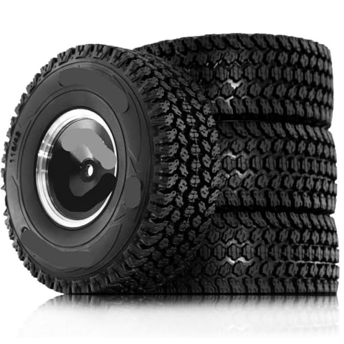 ZJNWTVUH 19 Beadlock -Räder und Reifen Kompatibel mit 1/10 -Skala -RC -LKWs kompatibel mit TRX6 I II III 90046 AXI03007 Gen7 Gen8(4pcs Black) von ZJNWTVUH