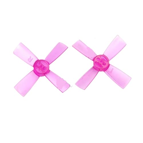 ZJNWTVUH 2 Paare 1735 1,7 Zoll 43 mm CW CCW -Propeller Kompatibel mit pinselfreie FPV -Rennsport -Drohnen Quadcopter mit 1,5 mm Wellenloch(Purple) von ZJNWTVUH