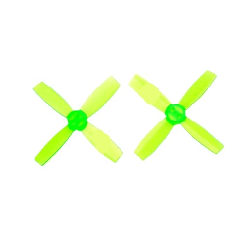 ZJNWTVUH 2 Paare 4 Zoll 2435 Propeller CW CCW Kompatibel mit 1104 1105 bürstenlose Motoren, die mit 11xx FPV Quadcopter kompatibel sind(Light Green) von ZJNWTVUH
