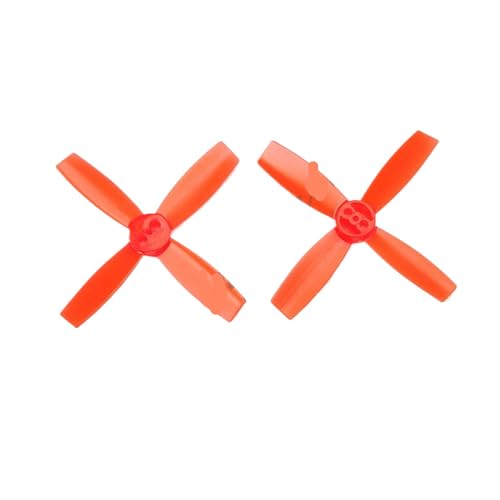 ZJNWTVUH 2 Paare 4 Zoll 2435 Propeller CW CCW Kompatibel mit 1104 1105 bürstenlose Motoren, die mit 11xx FPV Quadcopter kompatibel sind(Red) von ZJNWTVUH