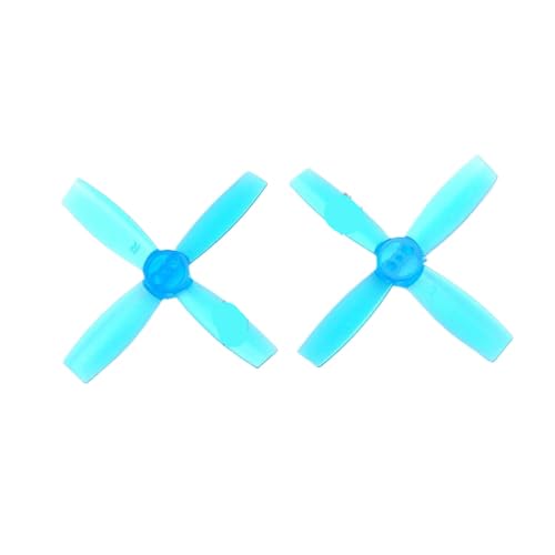 ZJNWTVUH 2 Paare 4 Zoll 2435 Propeller CW CCW Kompatibel mit 1104 1105 bürstenlose Motoren, die mit 11xx FPV Quadcopter kompatibel sind(Sky Blue) von ZJNWTVUH