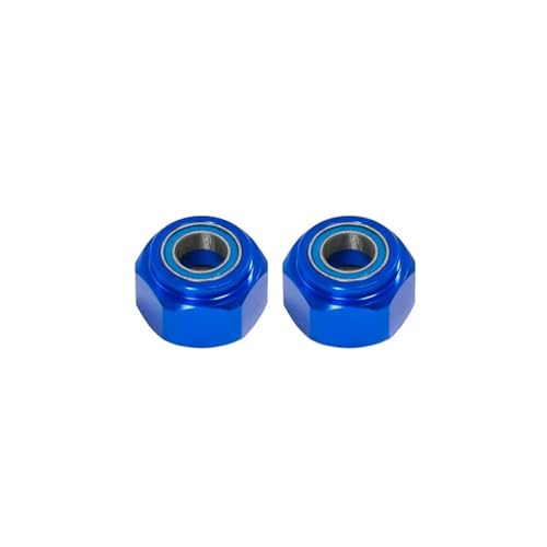 ZJNWTVUH 2pcs 12mm Metallrad-Hex-Hub-Hub-Adapter Kompatibel mit 1/10 RC-Autos, die mit DT03 DT-03-Upgrade-Zubehör kompatibel sind(Blue) von ZJNWTVUH