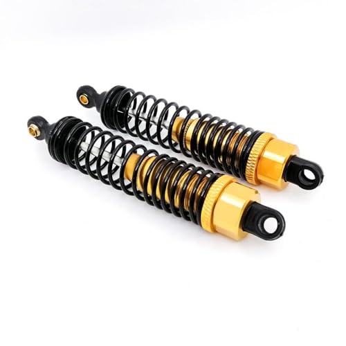 ZJNWTVUH 2pcs 95mm Metallschockdaufnälter kompatibel mit 1/10 RC Offroad Buggy und Short Models S345 06002 06062 106004 166004 94106 94107 94166 94155(2pc Yellow) von ZJNWTVUH