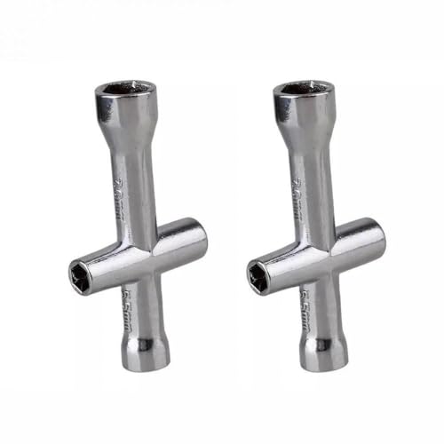 ZJNWTVUH 2pcs universeller Schraubenschlüssel -Hex -Sockel -Reparaturwerkzeuge 4mm 5 mm 5,5 mm 7 mm Kompatibel mit 1/10 -Skala RC -Autos kompatibel mit verschiedenen Marken wie I RC Crawlers von ZJNWTVUH