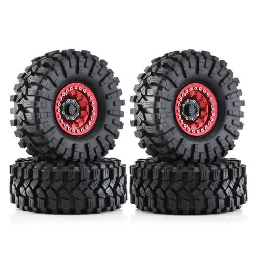 ZJNWTVUH 4pcs 1/10 RC Rock Crawler Beadlock Wheel Rims 1,9 -Zoll -Aluminium Kompatibel mit RC -Fahrzeuge, die mit verschiedenen Modellen kompatibel sind(4pcs B-001) von ZJNWTVUH