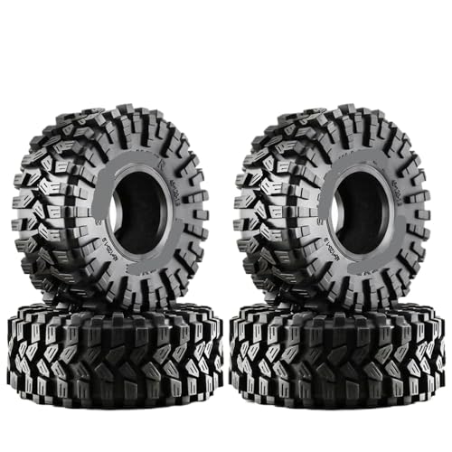 ZJNWTVUH 4pcs 1,9 Zoll Alle Terrainreifen 120 x 48 mm kompatibel mit 1:10 RC Rock Crawler Buggy -Fahrzeugen von ZJNWTVUH