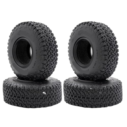 ZJNWTVUH 4pcs 1,9 -Zoll -Schlamm -Geländeradreifen 110 x 45 mm kompatibel mit 1/10 RC -Crawler -Modellen von ZJNWTVUH