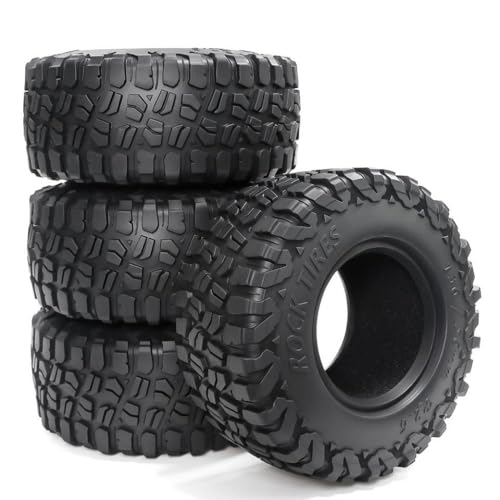 ZJNWTVUH 4pcs 2,6 Zoll Alle Terrain Gummi-Butyl-Drachenklauenreifen Kompatibel mit 1:10 1/8 RC Rock Crawler kompatibel mit TRX-6 R(4pcs 001) von ZJNWTVUH
