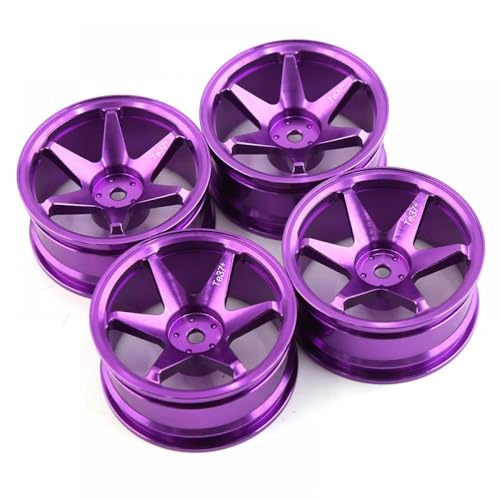 ZJNWTVUH 4pcs 52 mm Radnaben Kompatibel mit 1/10 Onroad-Drift-Autos, die mit verschiedenen Modellen kompatibel sind von ZJNWTVUH