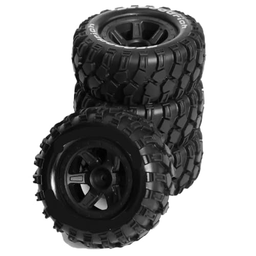 ZJNWTVUH 4pcs 90 mm Offroad-Buggy-Reifen und Räder mit 12 mm-Hex-kompatibel mit 10208 1/10 RC-Fahrzeug-Upgrade-Zubehör von ZJNWTVUH