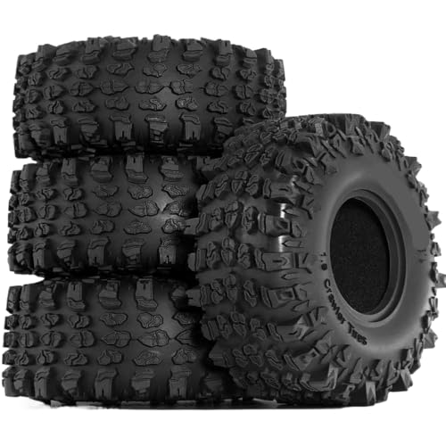 ZJNWTVUH 4pcs Gummi -Crawler -Reifen Schlamm Slingers Grappler -Räder kompatibel mit 1:10 Rock Crawler Models II ZJNWTVUH 4pcs Gummi -Crawler -Reifen Schlamm Slingers Grappler -Räder kompatibel mit 1:10 Rock Crawler Models II von ZJNWTVUH