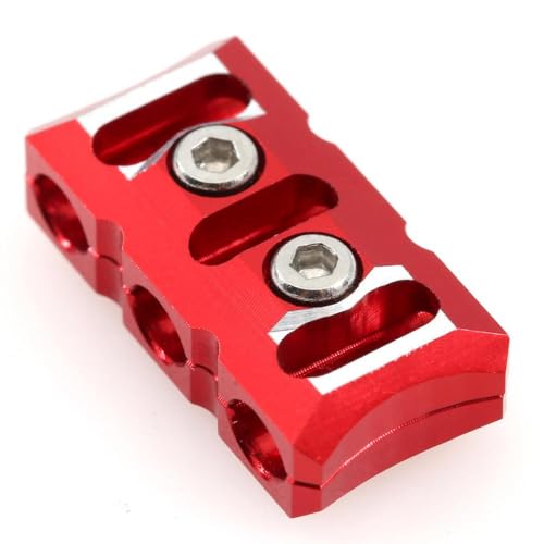 ZJNWTVUH Aluminium -Management -Clip Kompatibel mit RC -Auto -ESC -Motordrahtorganisator verhindert Verwicklungen Kompatibel mit RC -Rock -Crawlers(1pcs red) von ZJNWTVUH