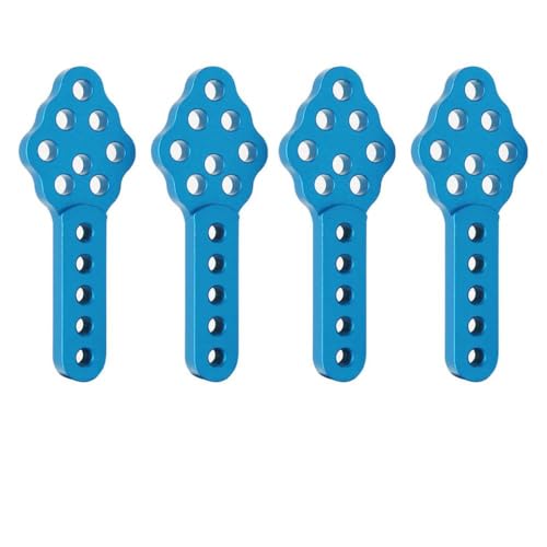 ZJNWTVUH Aluminium einstellbare vordere und hintere Federungsleuterkit Kompatibel mit 1/10 RC -Crawler -Autos(4pcs Blue) von ZJNWTVUH