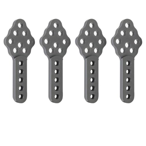 ZJNWTVUH Aluminium einstellbare vordere und hintere Federungsleuterkit Kompatibel mit 1/10 RC -Crawler -Autos(4pcs Titanium) von ZJNWTVUH