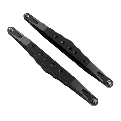 ZJNWTVUH CNC Aluminium hinter dem unteren Kiel-Set Kompatibel mit 1/6-Skala-RC-Autos, die mit Offroad-Modellen kompatibel sind(2pcs Black) von ZJNWTVUH