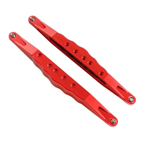 ZJNWTVUH CNC Aluminium hinter dem unteren Kiel-Set Kompatibel mit 1/6-Skala-RC-Autos, die mit Offroad-Modellen kompatibel sind(2pcs red) von ZJNWTVUH