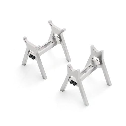 ZJNWTVUH CNC Metal Jack Reparaturwerkzeug Kompatibel mit 1/18 1/24 RC Crawler kompatibel mit verschiedenen Modellen wie SCX24 AX24 FMS24 und MEHR(2Pcs Silver) von ZJNWTVUH