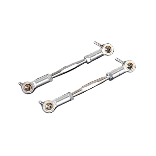 ZJNWTVUH Lenkschlossschloss Spurstange Set 2pcs kompatibel mit 1/5 RC -Autos Buggy -Teile kompatibel(Silver) von ZJNWTVUH