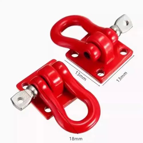 ZJNWTVUH Metall Towhakenzubehör Kompatibel mit 1/10 Skala RC -Crawler kompatibel mit TRX6 90046 AXI03007(A1) von ZJNWTVUH