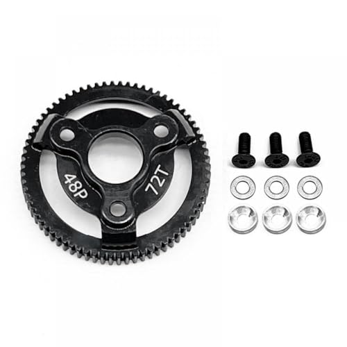 ZJNWTVUH Metallgetriebe Set 72T 90T kompatibel mit 2WD -Luftwiderstandauto 48p 72T 76T 83T 86T 90T(72T) von ZJNWTVUH