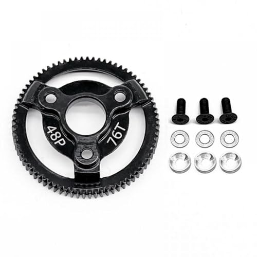 ZJNWTVUH Metallgetriebe Set 72T 90T kompatibel mit 2WD -Luftwiderstandauto 48p 72T 76T 83T 86T 90T(76T) von ZJNWTVUH