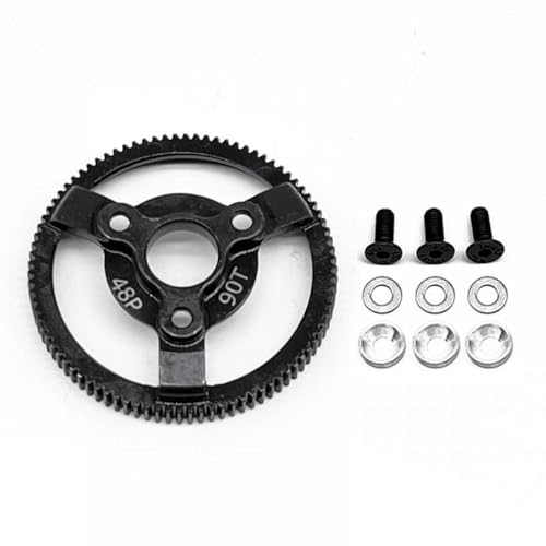 ZJNWTVUH Metallgetriebe Set 72T 90T kompatibel mit 2WD -Luftwiderstandauto 48p 72T 76T 83T 86T 90T(90T) von ZJNWTVUH