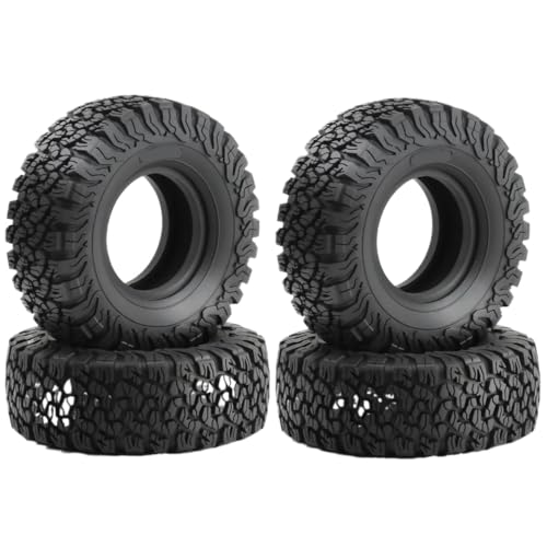 ZJNWTVUH RC 120 x 47 mm 4pcs 2,2 Zoll Gummi -Schlammreifen Kompatibel mit 1:10 Skala Crawler -Fahrzeuge mit III Gen8 kompatibel von ZJNWTVUH