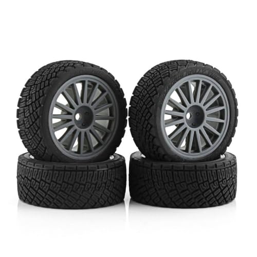 ZJNWTVUH RS 1/10 RC Rallye auf Straßenreifen Plastikräder kompatibel mit verschiedenen Modellen Kompatibel mit RC -Rennwagen(4pcs) von ZJNWTVUH