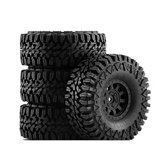 ZJNWTVUH RS RC 1,9 Zoll Beadlock Buggy Bully Comp Wheel Rand Reifen kompatibel mit RC -Crawler -Fahrzeugen wie Wraith 90018 RR10 Bomber RBX10 Ryft(1set Black) von ZJNWTVUH