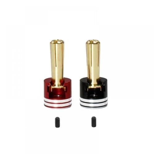 ZJNWTVUH Schweißfreie Metallwärmkuschelkugel-Stecker 4mm 5 mm kompatibel mit RC-Auto-Lowpro-Kugel-Bullet-Steckern(5mm 1pair) von ZJNWTVUH