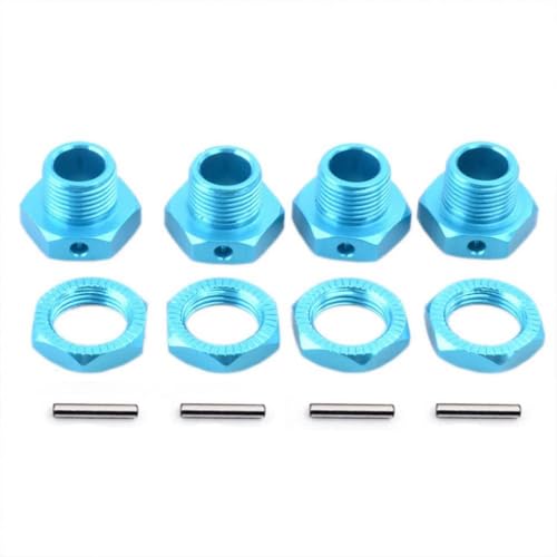 ZJNWTVUH Sechskantmutter 17mm Adapterrad -Hub kompatibel mit verschiedenen 1/8 RC -Autos(Blue) von ZJNWTVUH