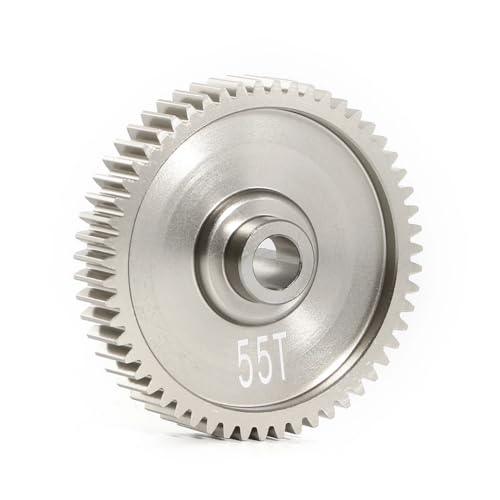ZJNWTVUH Speed ​​Spur Gears 55T 58T 61T kompatibel mit TT01 TT-01 1/10 RC-Autokuste-Teilezubehör(55T) von ZJNWTVUH