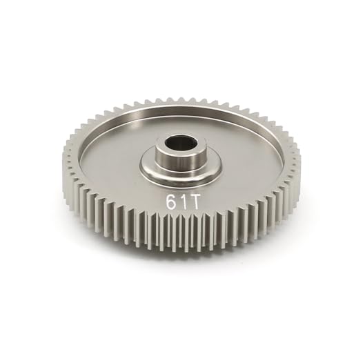 ZJNWTVUH Speed ​​Spur Gears 55T 58T 61T kompatibel mit TT01 TT-01 1/10 RC-Autokuste-Teilezubehör(61T) von ZJNWTVUH