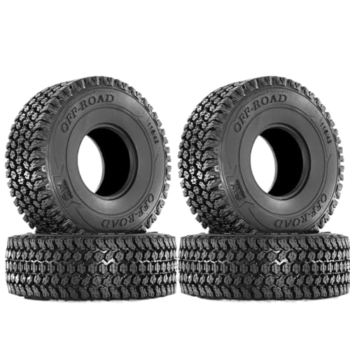 ZJNWTVUH Vielseitig 116 mm Crawlerreifen mit Schaum Kompatibel mit 90047 III Pro Gen8 4pcs rot 1,9 von ZJNWTVUH