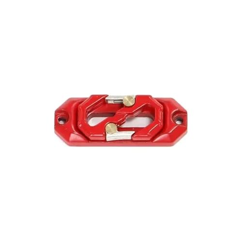 ZJNWTVUH Winch Rope Guide Hawse Fairlead Protector und Tote Trailer Hook kompatibel mit 1/10 RC Crawler Vehicles Upgrade -Teile(Red) von ZJNWTVUH