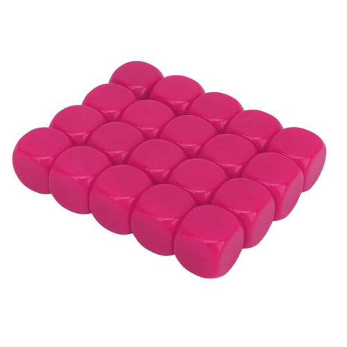 20pcs Leeres Plastikwürfel, Unterrichtet Spielzeugwürfel mit Runden Ecken, 16 Mm für die Brettspielparty (#10) von ZJchao