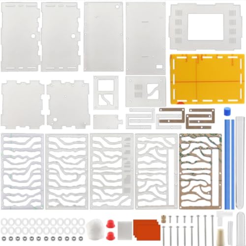 Ameisennest, Acrylnest, Urlaub, Geburtstagsgeschenk, T-Design, Futterbereich, Ameisenfarm für Schlafzimmer, Küche, Wohnzimmer (Rot) von ZJchao