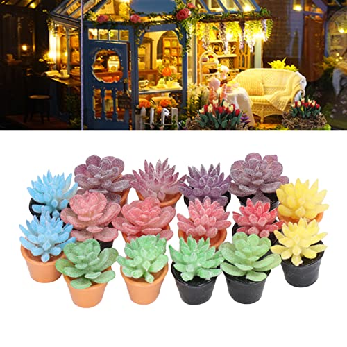 Dollhouse -Pflanzen, 16pcs Dollhouse -Topfpflanzen Miniaturpflanzen Blütentöpfe mit Harz 1:12 Skala Lifelike Erscheinungsbild Lebendige Reiche Farben Miniaturpflanzen Dollhouse -Pflanzen, 16pcs Dollhouse -Topfpflanzen Miniaturpflanzen Blütentöpfe mit Harz 1:12 Skala Lifelike Erscheinungsbild Lebendige Reiche Farben Miniaturpflanzen von ZJchao