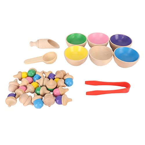 Holzkugel Drop -Spielzeug, Hölzernes Farbsortierspielzeug für Kleinkindkind -Farbsortierspielzeuge und Passendes Spiel Kleinkind Ball Spielzeug Montessori Toys Eicheln, die mit Holzkugel Drop -Spielzeug, Hölzernes Farbsortierspielzeug für Kleinkindkind -Farbsortierspielzeuge und Passendes Spiel Kleinkind Ball Spielzeug Montessori Toys Eicheln, die mit von ZJchao