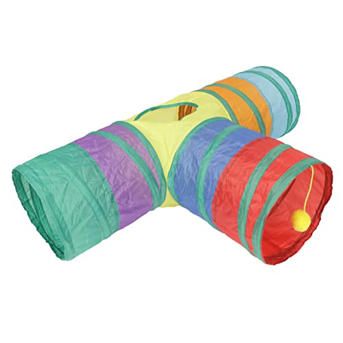 Katzentunnel, 3 Wege Katzentunnel Spielzeug mit Hängenden Plüsch -Ball -Hasen -Tunnel -Katzenspielzeug für Gelangweilte Innenkatzen für Innenkatzen, Welpen, Kitty, Kätzchen, Katzentunnel, 3 Wege Katzentunnel Spielzeug mit Hängenden Plüsch -Ball -Hasen -Tunnel -Katzenspielzeug für Gelangweilte Innenkatzen für Innenkatzen, Welpen, Kitty, Kätzchen, von ZJchao