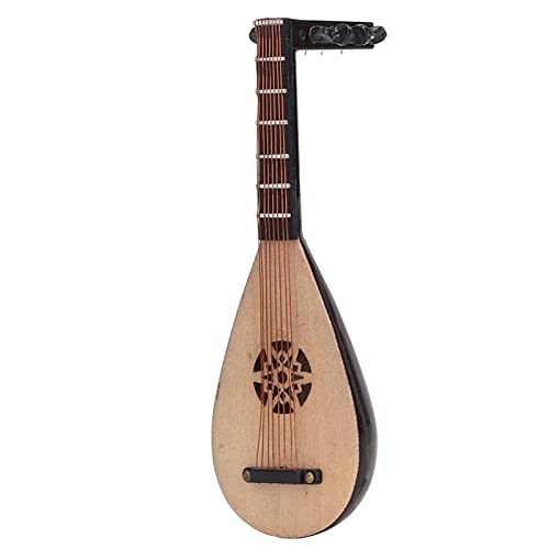 Laute Model Ornamente Simulation Pipa Chinesische Gitarrenminiatur Musikinstrumente Display Dollhouse Pine von ZJchao