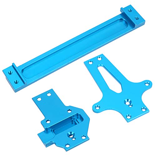Leichter, Hochwertiger Aluminiumlegier -RC -Automobilfunk -Teil, Insbesondere für Wltoys 124019 1/12 RC -Automodell, Aluminium -Legierungs -Radio -Tably -Aufbau -Zubehör für (Blue) von ZJchao