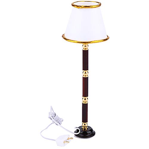 Mini -Metall -Stehlampe Delikates Modell für Dollhouse Decor (Mit verdrahtet) von ZJchao