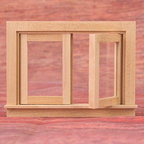 Mini-Simulations-Holzfenster-Puppenhaus-Zubehör für 1:12 Puppenhaus-Dekoration Mini-Simulations-Holzfenster-Puppenhaus-Zubehör für 1:12 Puppenhaus-Dekoration von ZJchao