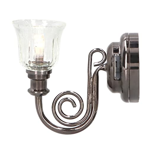 Puppenhauslichter, Puppenhauslichter 1:12 Puppenhaus Wandlampe LED Warme Beleuchtung Dollhouse Lichter Batterie mit Batterie für Vintage Look Metal Dollhouse Miniatur Wandleuchte Puppenhauslichter, Puppenhauslichter 1:12 Puppenhaus Wandlampe LED Warme Beleuchtung Dollhouse Lichter Batterie mit Batterie für Vintage Look Metal Dollhouse Miniatur Wandleuchte von ZJchao