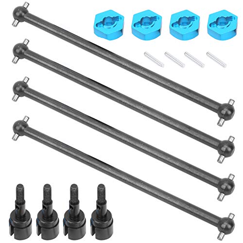 RC -Autoantriebswelle, Universelle Antriebswelle 5mm Radnaben -Adapter -Kombinierer RC -Zubehör RC -Achswelle RC Heckantriebswelle für HSP 94111 94108 1/10 RC Auto (Black) von ZJchao