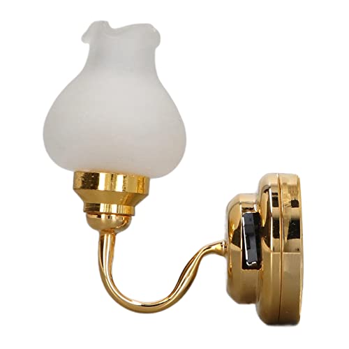 ZJchao 1:12 Skala Dollhouse Mini Wandleuchte LED -Tulpenform -Lampe mit 3 V Batterie Power Metal Basis für Dollhouse Innenverkleidung ZJchao 1:12 Skala Dollhouse Mini Wandleuchte LED -Tulpenform -Lampe mit 3 V Batterie Power Metal Basis für Dollhouse Innenverkleidung von ZJchao