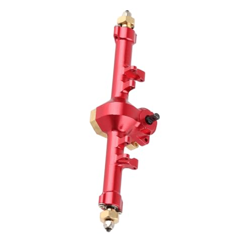 ZJchao Aluminiumlegierung Komplette Hinterachse, Verbesserung des Aussehens, Achsdesign, Haltbares Material, RC -Komplette Hintere Achse mit Anwendbarem Modell für Axiale SCX24 AXI90081 von ZJchao