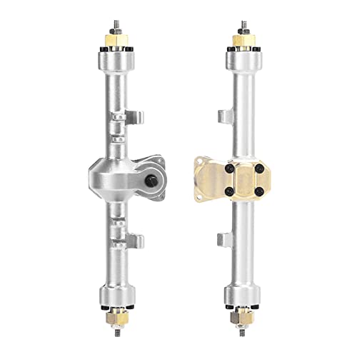 ZJchao Aluminiumlegierung Komplette Hinterachse, Verbesserung des Aussehens, Achsdesign, Haltbares Material, RC -Komplette Hintere Achse mit Anwendbarem Modell für Axiale SCX24 AXI90081 von ZJchao